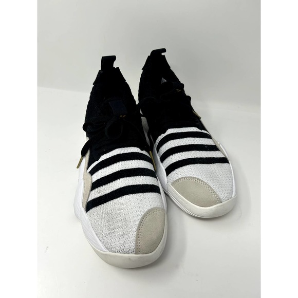 Adidas Men\'s H0647711 Trae Young 2 Shoes Sneakers WHITE/BLACK/GOLD Size 11 main image 8